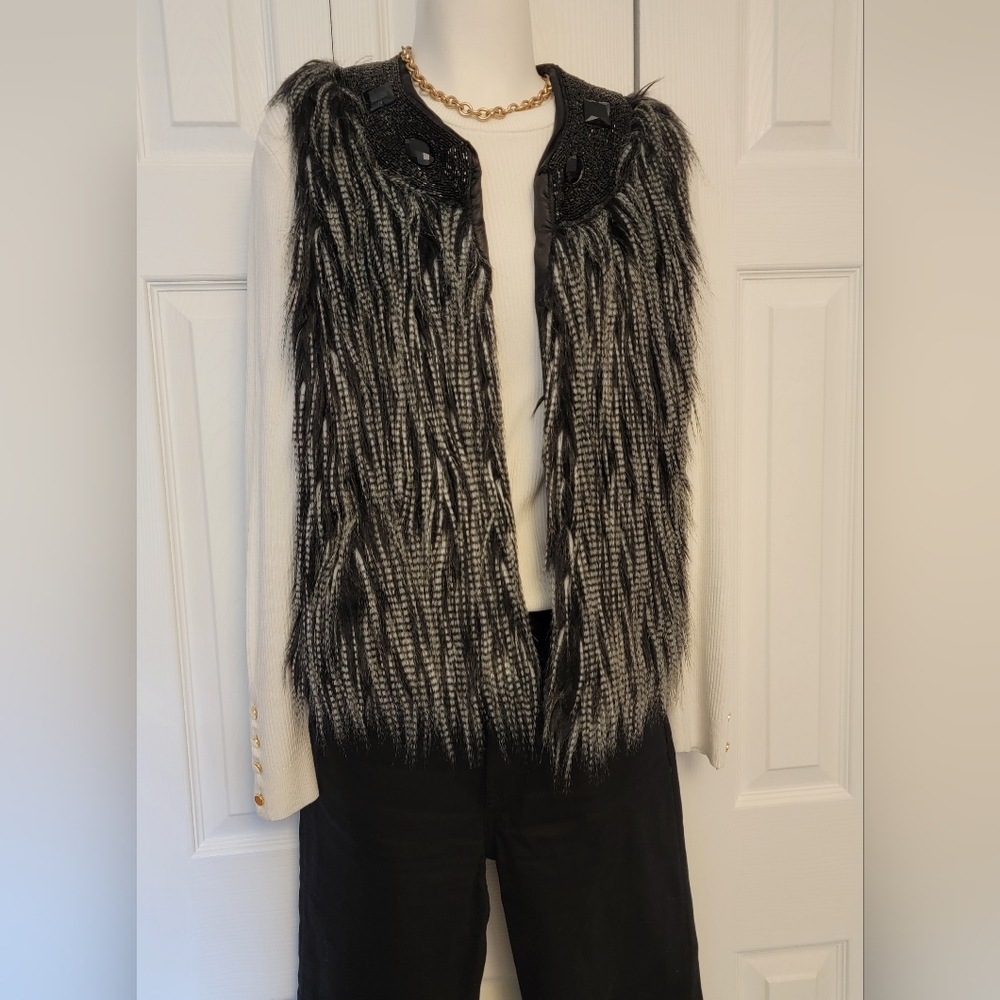 Luxury faux fur vest